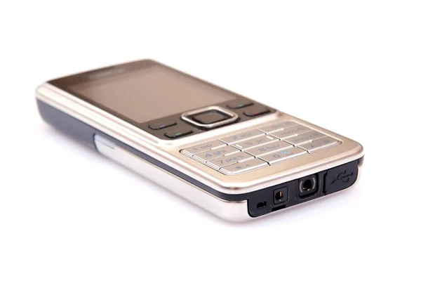 Moderna silver mobiltelefon — Stockfoto