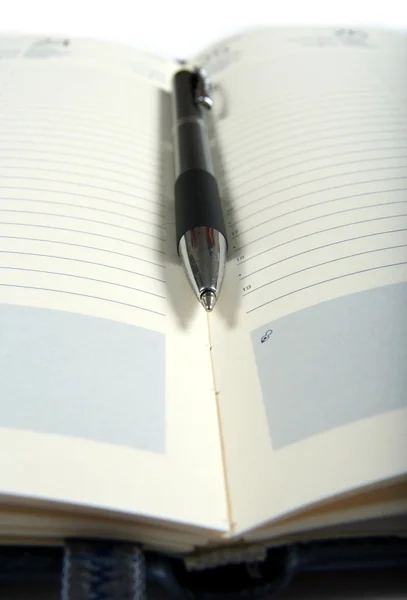 Not defteri kalem — Stok fotoğraf