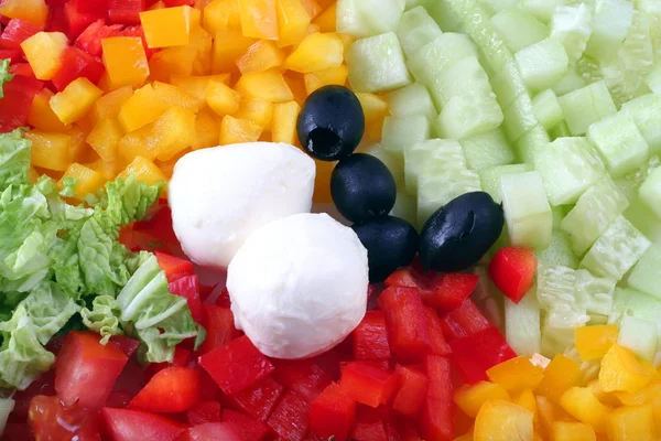 Mix salad ingredients — Stock Photo, Image