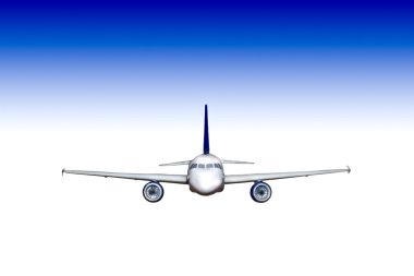 Aeroplane Flying High 1 clipart