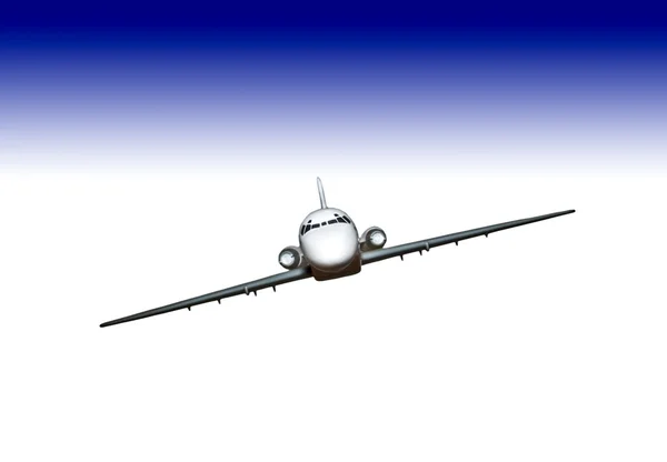 Repülőgép repülő magas 2 — Stock Fotó