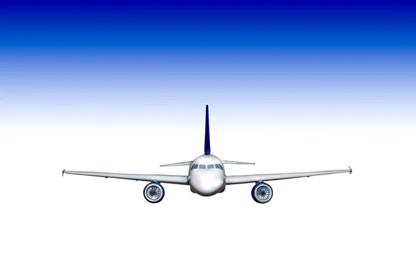 Avião voando alto 1 — Fotografia de Stock