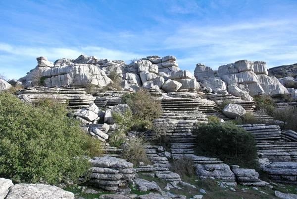 stock image Torcal Rocks