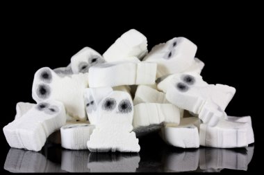 A pile of dead white ghosts clipart