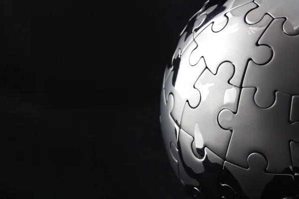 Jigsaw globo concluído — Fotografia de Stock