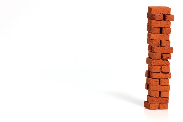 Coluna de tijolos isolados — Fotografia de Stock