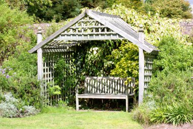 Romantic garden hideaway clipart