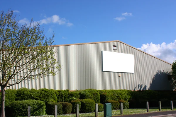 stock image Building with blank sign