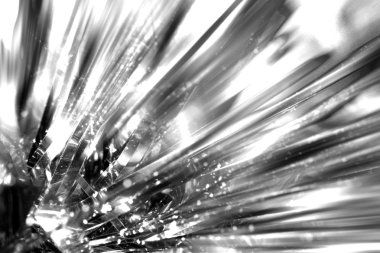 Shattering Explosion in Black and White clipart