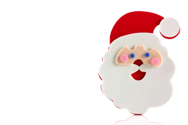 Father Christmas cartoon face — Stock Photo, Image