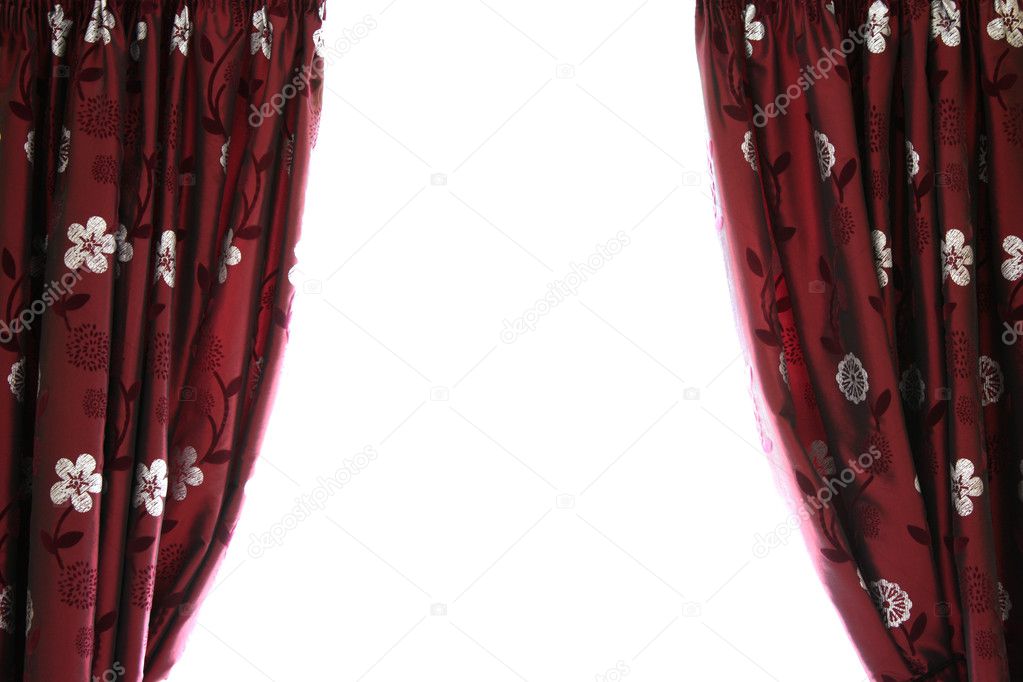 Curtains with white space