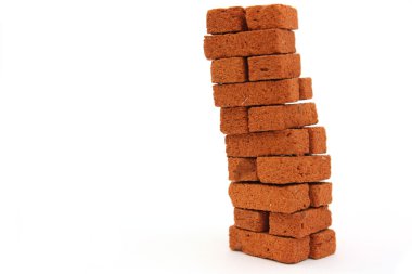 Column of bricks clipart