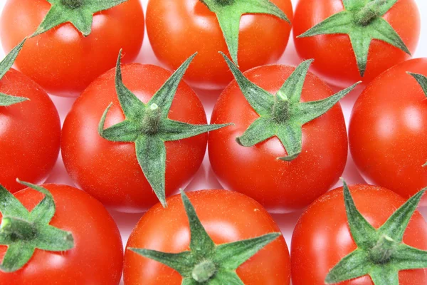 Über Kopf von Baby-Tomaten — Stockfoto