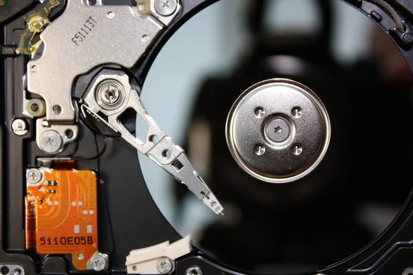 Stock image Inside a computer hard drive