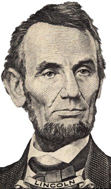 Lincoln's portrait clipart