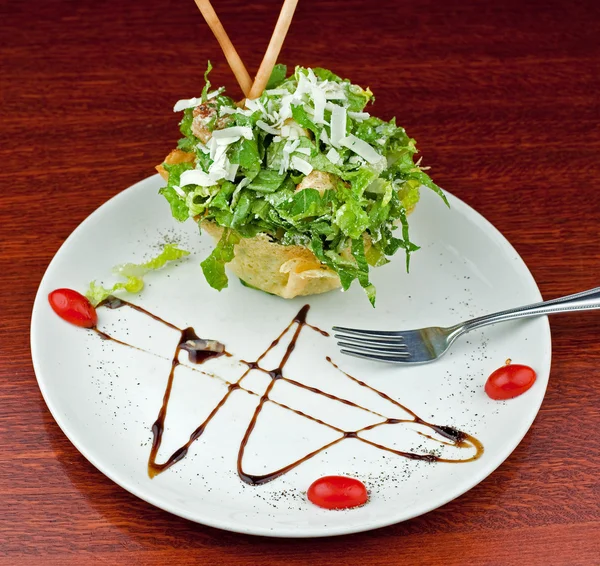 Gourmet-Caesar-Salat — Stockfoto