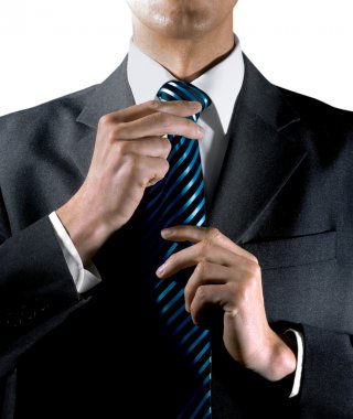 To tie one's tie clipart