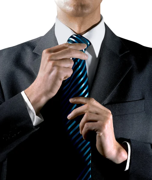 Att knyta en slips — Stockfoto