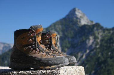 Hiking boots clipart