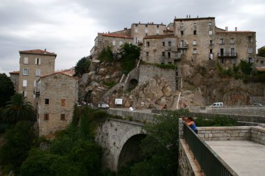 Korsika - sartene üzerinde eski şehir