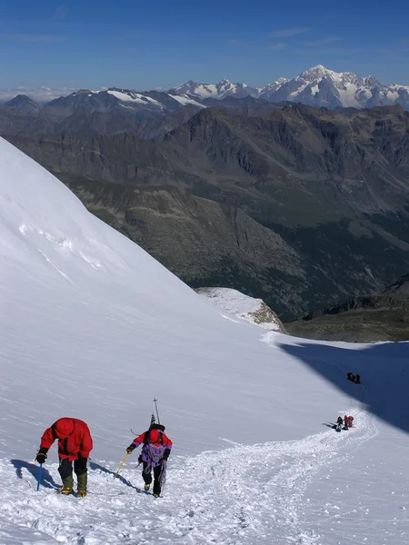 Альпійська сходження — стокове фото