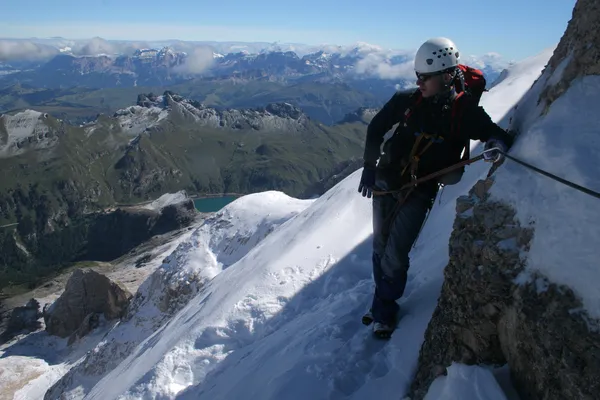 Extremsport - Bergsteigen — Stockfoto