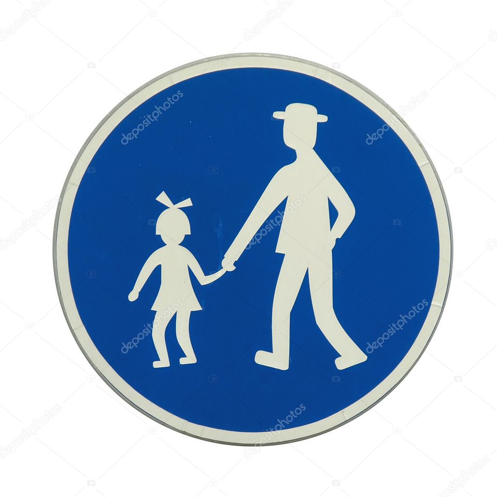 Traffic sign - Pedestrian way