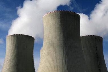 Cooling towers clipart