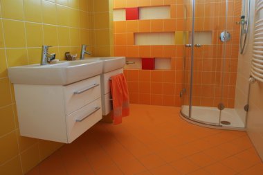 Colorful bathroom clipart