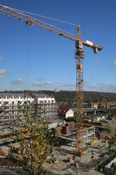 Crane and construction — Stock Photo, Image
