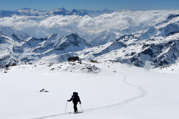 Ορειβατικό σκι — Φωτογραφία Αρχείου