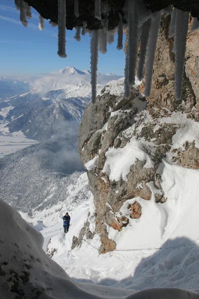 Inverno vista montanha — Fotografia de Stock
