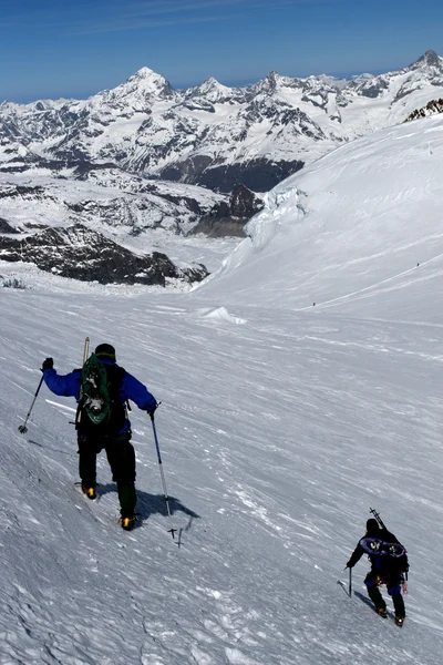 Alpinistas alpinos — Fotografia de Stock