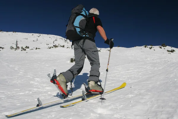 Excursão de esqui — Fotografia de Stock
