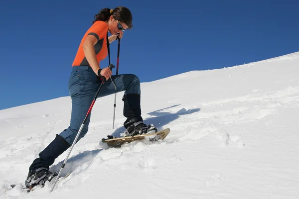 Viagem de sapato de neve — Fotografia de Stock