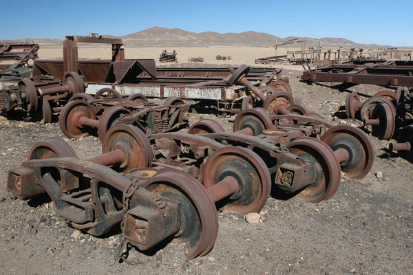 Rusty train parts — Stock Photo, Image