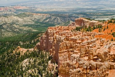 bryce canyon Park kırmızı kaya oluşumu