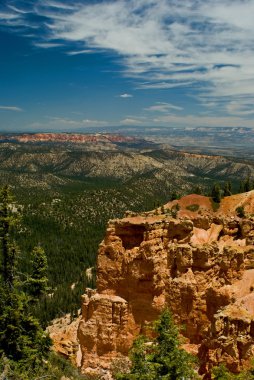 bryce canyon Park kırmızı kaya oluşumu