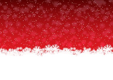 Red showflakes clipart