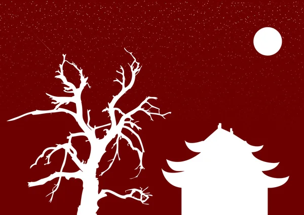 Китайская ночь — стоковый вектор