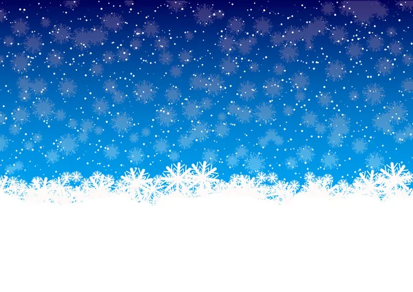 Взимку сніжинки — стоковий вектор