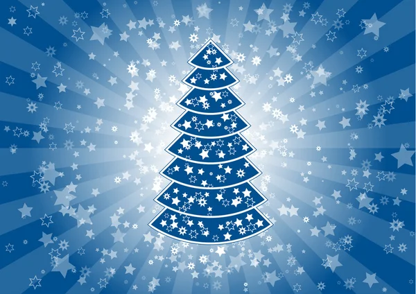 Natale blu — Vettoriale Stock