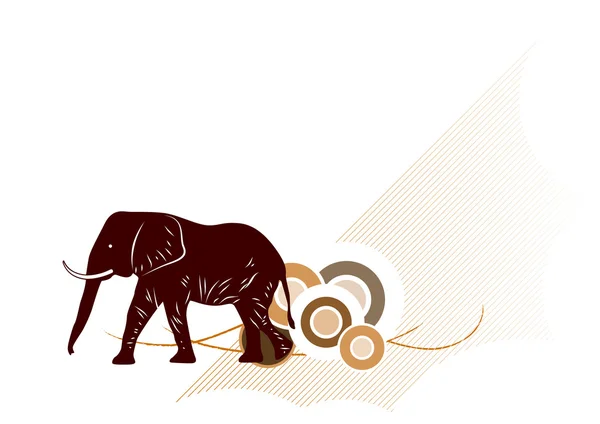Elephant background — Stockový vektor