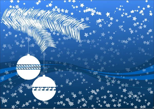 Noël bleu — Image vectorielle