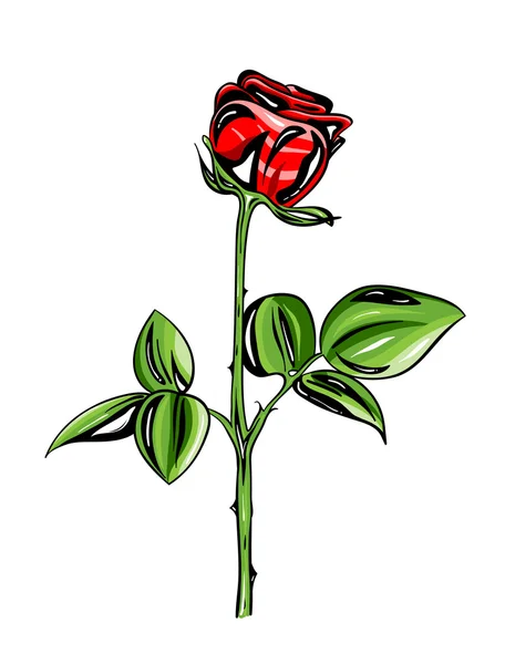 Rose ! — Image vectorielle