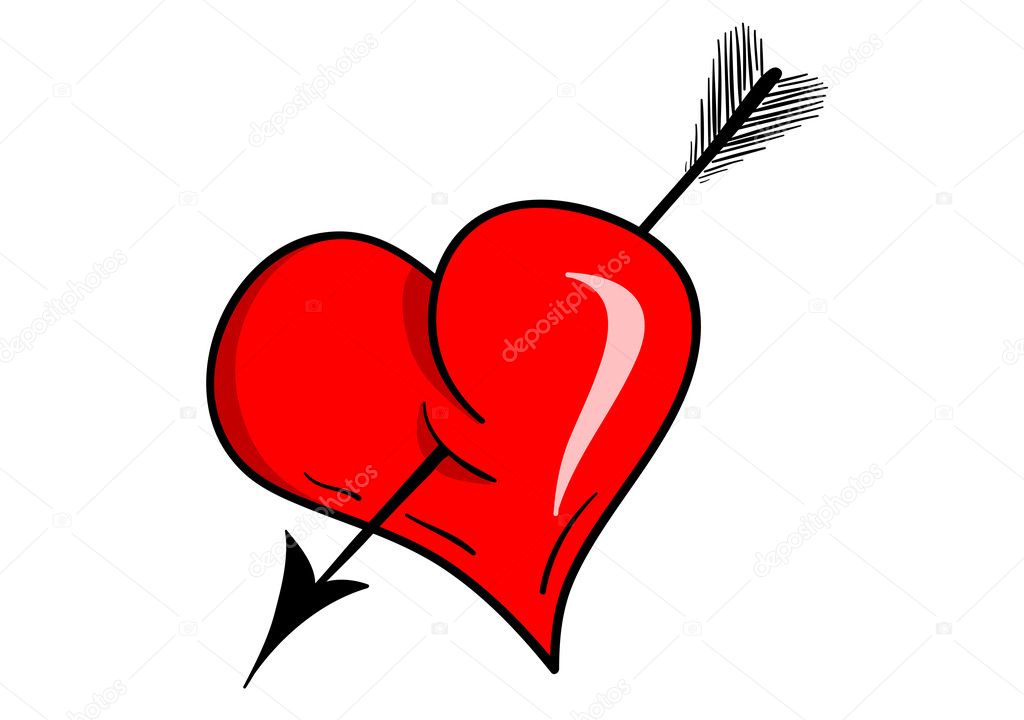 heart arrow — stock vector © vlastas 2590595
