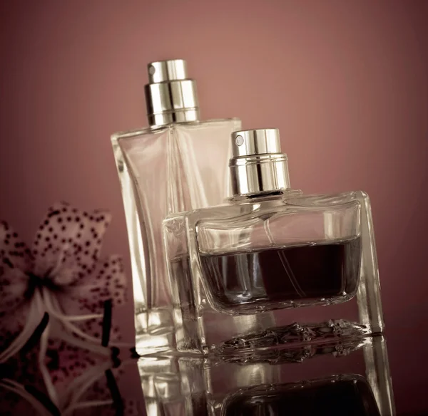 Parfums flessen Stockafbeelding