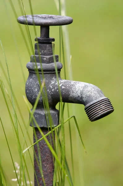 Rusty water supply point — Stock Photo, Image