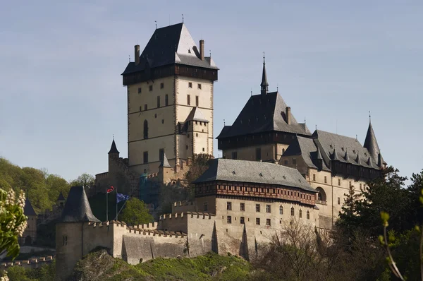 Karlstejn - gotycki zamek — Zdjęcie stockowe