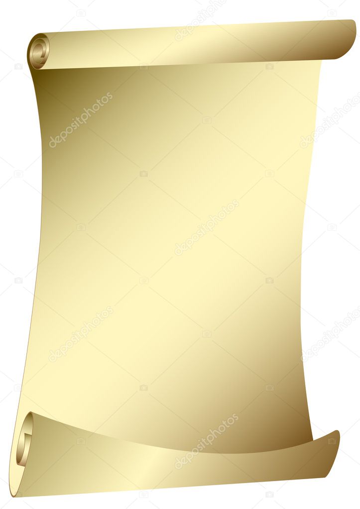 Old scroll - parchment - vector
